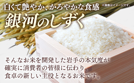 令和7年産 岩手町産 銀河のしずく 15kg(5kg×3袋) ／ 白米 ご飯 米 精米 おこめ 単一原料米 ブランド米 新鮮 おすすめ 送料無料 岩手県 岩手町