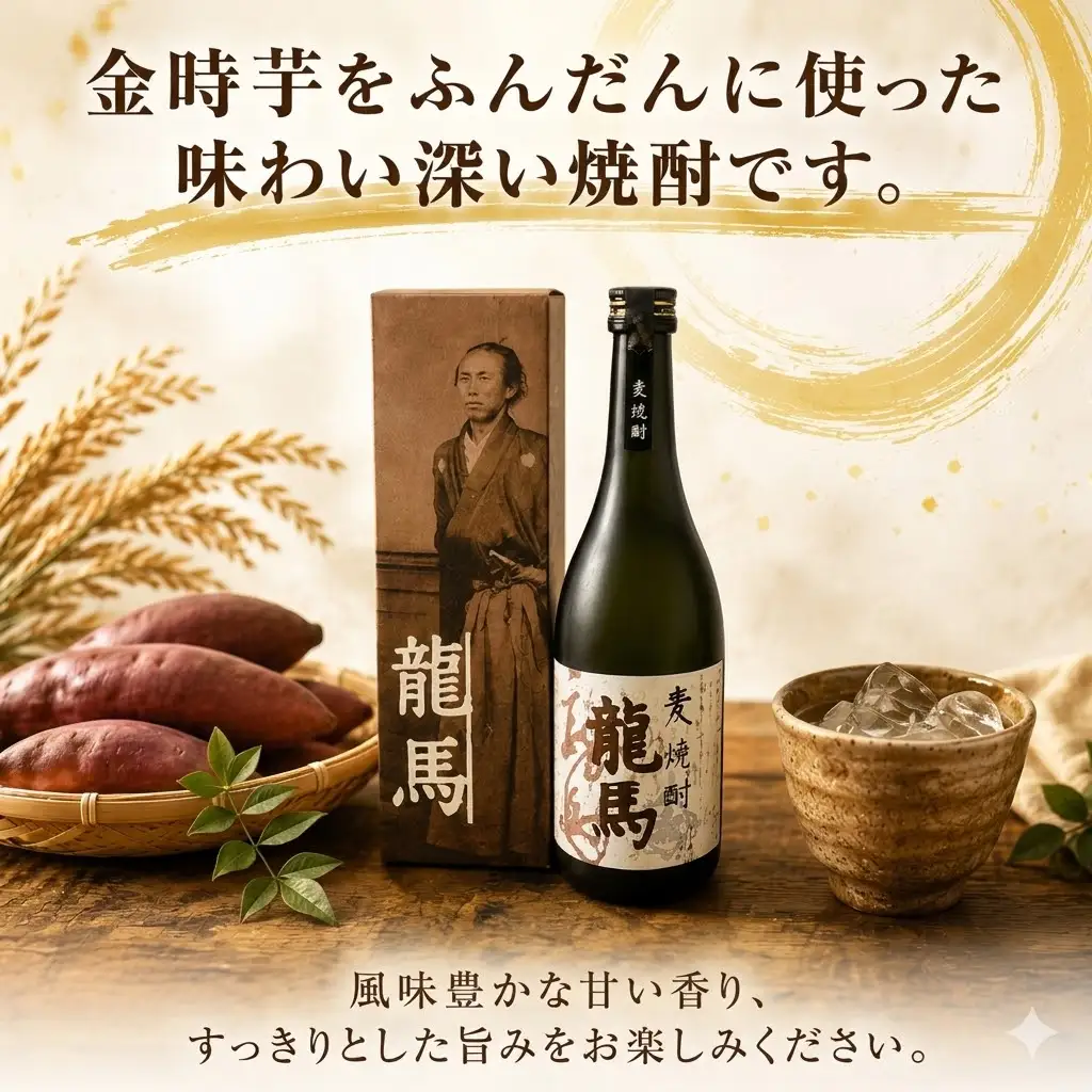 麦焼酎 龍馬(カートン入) 720ml×1本 お酒 高知県 安芸市