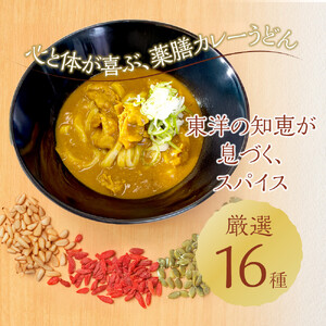 信州産小麦使用　冷凍薬膳カレーうどんセット　3人前