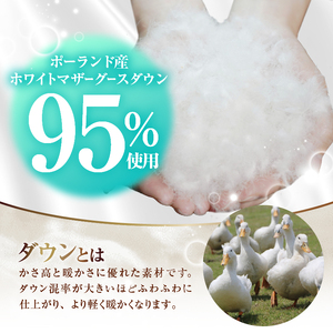 【シングル】羽毛肌掛けふとんプレミアム（150cm×210cm）