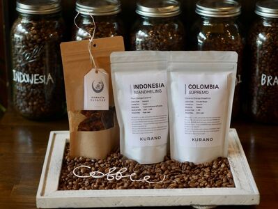 【豆】KURANO coffee 自家焙煎 コーヒー マイスター こだわり コーヒー 100g×2種 と ワッフル ラスク 1袋 | コーヒー 豆 粉 焙煎 ワッフルラスク ご褒美 ギフト 贈り物 飲料 お菓子 長野県 飯田市