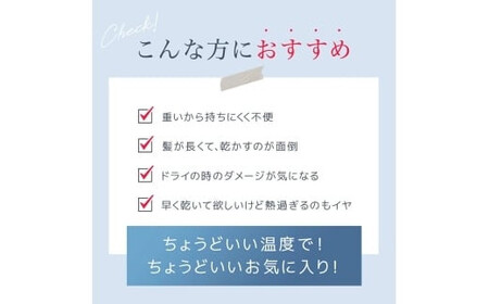 Iversan 大風量 ヘアドライヤー　ホワイト　【11100-1731】