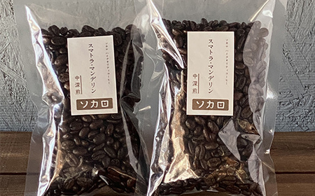スマトラマンデリン 200g 【中深煎】 ※豆 【お菓子と自家焙煎コーヒー ソカロ】 飲料類 ドリンク 飲み物 コーヒー豆 珈琲豆 深煎り 甘さ コク コーヒータイム  F21U-617
