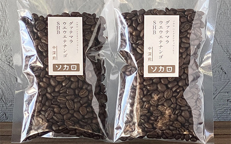 グァテマラ ウエウエテナンゴ SHB 200g 【中深煎】 ※挽き豆 【お菓子と自家焙煎コーヒー ソカロ】 飲料類 ドリンク 飲み物 コーヒー豆 珈琲豆 深煎り 甘さ コク コーヒータイム  F21U-620
