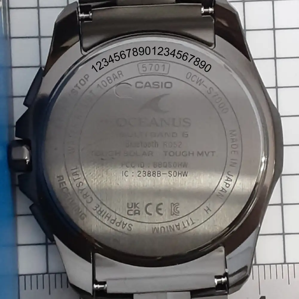 CASIO 腕時計 OCEANUS OCW-S7000-1A2JF 名入れ