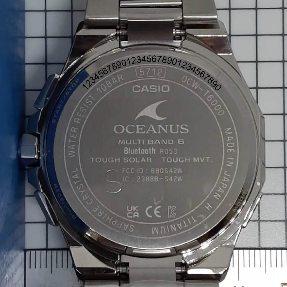 CASIO 腕時計 OCEANUS OCW-T6000B-1AJF 名入れ