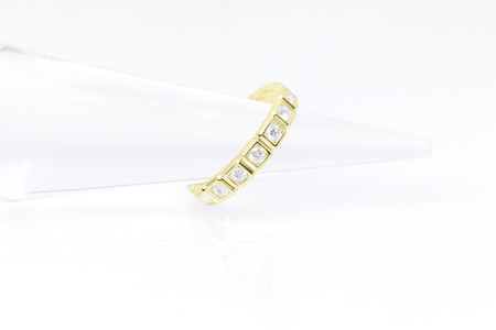 ダイヤモンド リング スクエアー 0.5ct K18 イエローゴールド 指輪 リング ジュエリー ダイヤ 18金 山梨 H-1615YG SWCI001-yg