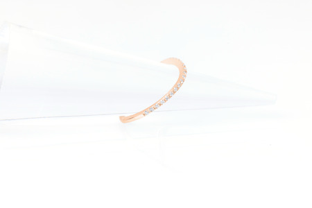 ダイヤモンド リング ウェーブ 0.15ct K18 ピンクゴールド 指輪 リング ジュエリー ダイヤ 18金 山梨 H-1PG SWCI004-pg