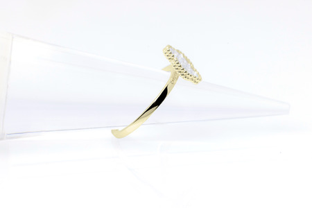 ダイヤモンド リング クローバー 0.3ct K18 イエローゴールド 指輪 リング ジュエリー ダイヤ 18金 山梨 H-4861YG SWCI005-yg