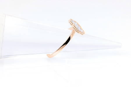 ダイヤモンド リング クローバー 0.3ct K18 ピンクゴールド 指輪 リング ジュエリー ダイヤ 18金 山梨 H-4861PG SWCI005-pg