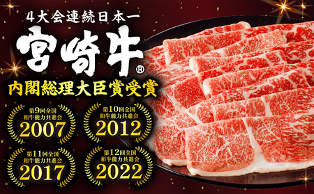 牛肉 赤身 牛肉[宮崎牛 モモスライス 500g]