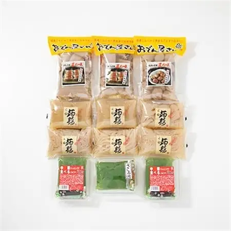 家伝「匠」北限の生芋こんにゃくセット(生芋3種×2 おでん屋さん2種×1 中華こん×2 刺身×1)【配送不可地域：離島】【1047419】