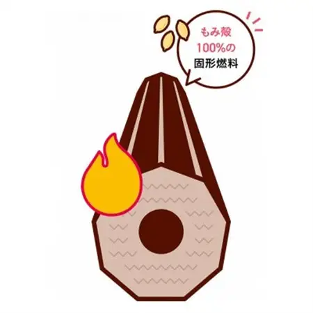 モミガライト もみ殻100%固形燃料 計10kg【配送不可地域：離島・沖縄県】【1681228】