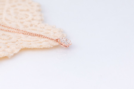 ダイヤモンド ネックレス フラワーS 0.45ct K18 ピンクゴールド  ジュエリー ダイヤ  18金 山梨 H-730 SWCI013-pg