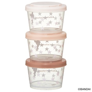 カチっとスタッキングができるプラスチック容器 3段/720ml（３コ） くまのがっこう ココア SIJ3 奈良県奈良市 4-170 678387