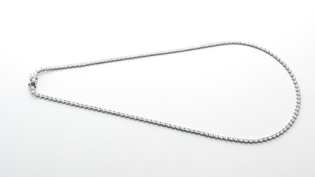 プラチナダイヤモンドテニスネックレス　ダイヤモンド3カラット　１３７pc　40ｃｍ FNP-13 250-013