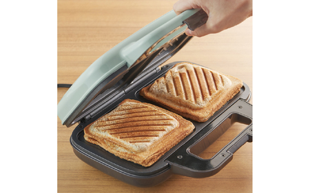 Toffy ホットサンドメーカーK-HS4　カラー：ペールアクア 【kt072-015-1】
