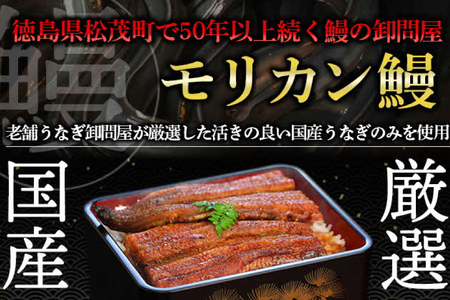 うなぎ 国産 うなぎ蒲焼き 2尾 [モリカン 徳島県 北島町 29bh0001]