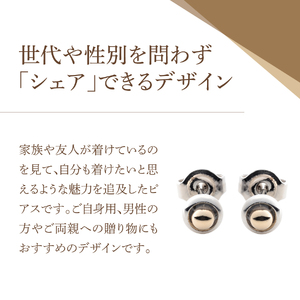 アクセサリー ピアス ツートンボール シルバー sh1-1 ピアス