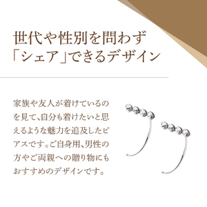アクセサリー ピアス 4ストーンカーブ ゴールド sh12-2 ピアス