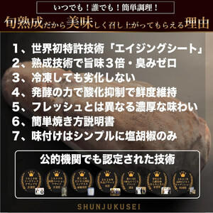 旬熟成　熟成牛大とろたん　800g　【11100-2222】