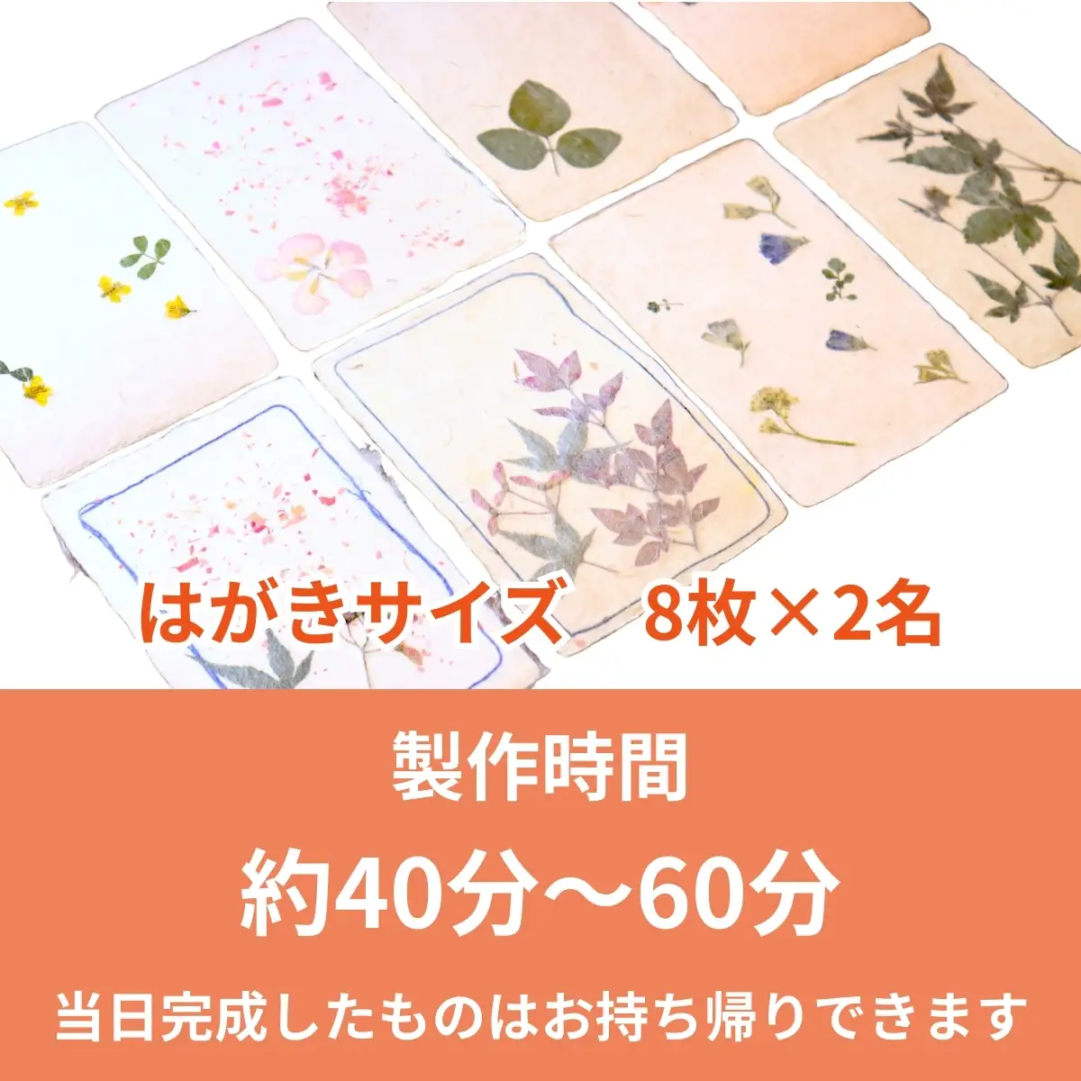 紙漉き体験（草花入り）ペアチケット