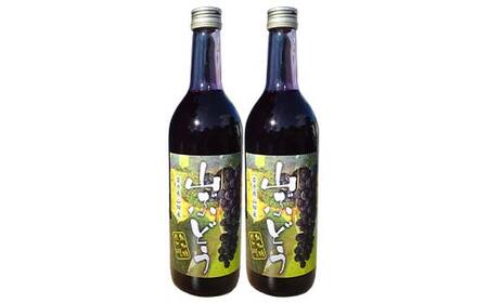 三陸山田産 山ぶどう ジュース 720ml×2本 フルーツジュース 葡萄 ぶどう 無添加 ビタミン ポリフェノール 鉄分 リンゴ酸 岩手県 三陸山田 山田町 YD-1041