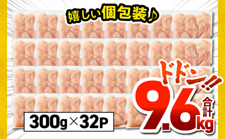 鹿児島県産 若鶏 ムネ 切身 9.6kg セット KN165-004-02 肉 鶏肉 冷凍
