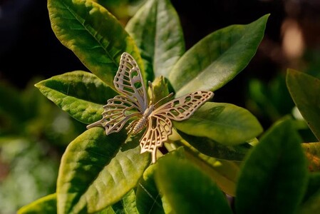 アゲハ蝶ネックレス　ゴールドカラー　All insects　【セレブ御用達】【世界10個限定】