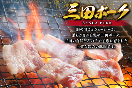 豚肉 小分け 兵庫県産 三田ポーク 焼肉用 3種 500g 計 1.5kg ロース 肩ロース バラ セット [パスカルさんだ 兵庫県 三田市 3d28bae660043]