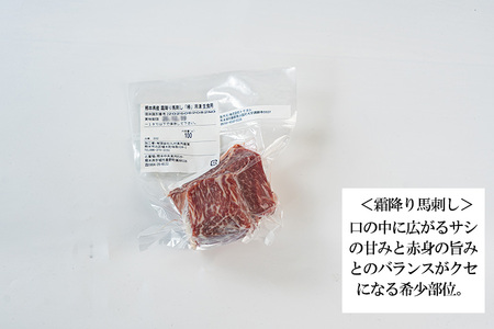 【トモヨシ】純国産 国内肥育 馬刺し 霜降り 200g 100g×2 希少部位 サシ 赤身 熊本名物 熊本と畜 贈り物 贈答 ギフト 急速冷凍 小分け 真空パック 鮮度を保持 専用箱 熊本 阿蘇 小国町 チルド 冷凍配送