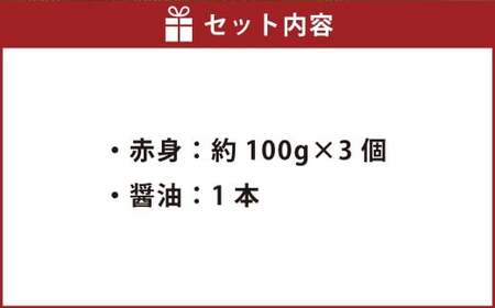 宮村牧場朝日ミート 熊本県産馬刺し赤身 約300g （約100g×3） 専用醤油付き （80ml×1） 醤油付き 馬刺し 肉刺し 赤身 刺身 馬肉 お肉 肉 九州 熊本県 熊本市 冷凍