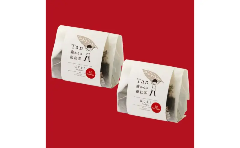 森からの和紅茶　はじまり（20袋入）2個組〈紅茶 お茶 茶 茶葉 和紅茶ティーバッグ 飲料〉