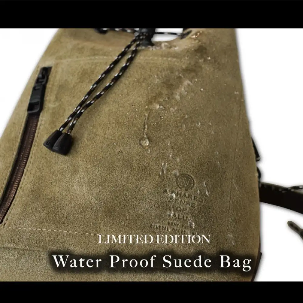 【鎌倉天幕】× AS2OV Water Proof Suede Bag 2Way スエード・日本製 巾着ショルダーバッグ KTM-ASSB 