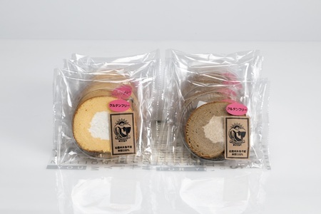 木島平産 米粉 ふわふわロールケーキ ピース10個（農村木島平） | 食品 デザート ケーキ ロールケーキ グルテンフリー 米粉 長野県 信州 木島平村