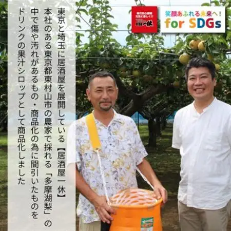 東村山SDGs多摩湖梨シロップ　12本セット【1421675】