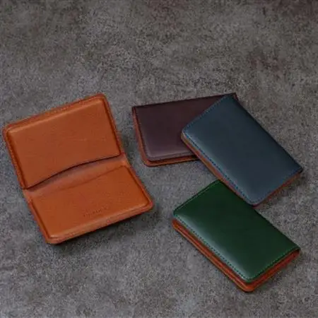 本革名刺入れ/イタリアンレザー(ブルー)【1562770】