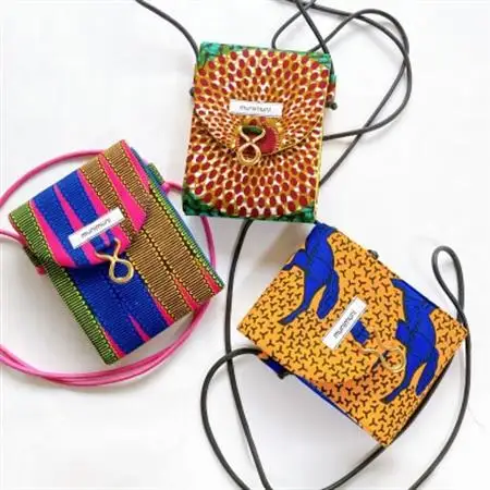 《munimuni》African mini shoulder bag ※色柄はおまかせ【1618039】