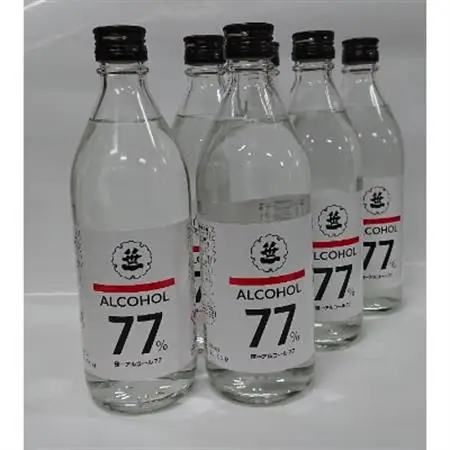 笹一　アルコール77　ウオッカ　500ml　6本【1183936】