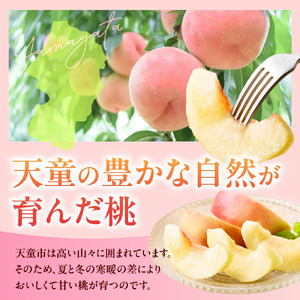 もも ( いけだ 白桃 ) 2kg フルーツ 果物 山形 08-08-002