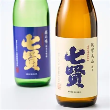 山梨のお酒　七賢「風凛美山 純米酒」と「絹の味　純米大吟醸」2本セット [日本酒]【配送不可地域：離島】【1224186】