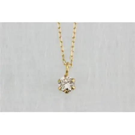 K18YG ブラウンダイヤモンド 0.08ct ペンダント(1点)【配送不可地域：沖縄県】【1345676】