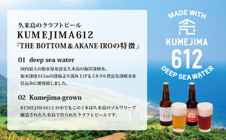 久米島のクラフトビール『KUMEJIMA612』2種 各12本 海洋深層水 仕込み ミネラル クラフト セゾン IPA 飲み比べ セット ブルワリー 醸造 発泡酒 麦芽 小麦 ホップ 酵母 ドライ フルーティー スパイシー キレ 飲み口