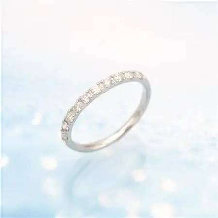 PT900 0.3ct 一文字ダイヤモンド リング　　#12　　HR-009177【配送不可地域：離島・沖縄県】【1401051】