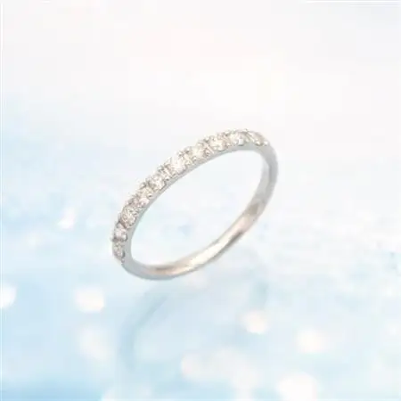 PT900 0.3ct 一文字ダイヤモンドリング　#18　HR-009177【配送不可地域：離島・沖縄県】【1401062】