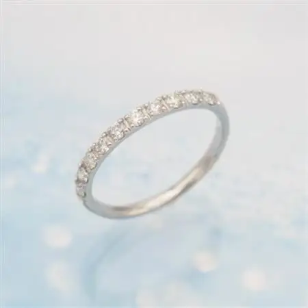 PT900 0.5ct 一文字ダイヤモンドリング　#8　HR-009178【配送不可地域：離島・沖縄県】【1401064】