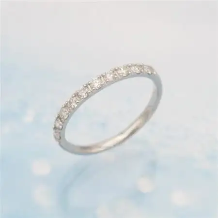 PT900 0.5ct 一文字ダイヤモンドリング　#18　HR-009178【配送不可地域：離島・沖縄県】【1401068】