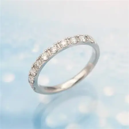 PT900 1.0ct 一文字ダイヤモンドリング　#12　HR-009179【配送不可地域：離島・沖縄県】【1401070】