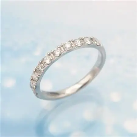 PT900 1.0ct 一文字ダイヤモンドリング　#10　HR-009179【配送不可地域：離島・沖縄県】【1401072】