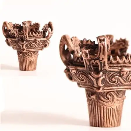 【Do_goods】縄文時代の神秘を現代に 純銅製 火焔型土器ミニオブジェ　659-322【配送不可地域：離島】【1490517】